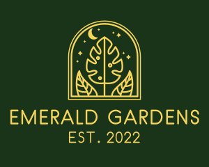 Night Nature Garden Landscaping logo design