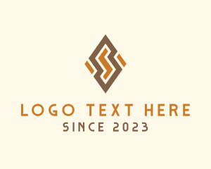 Aztec - Modern Tribal Letter S logo design