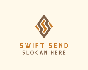 Modern Tribal Letter S logo design