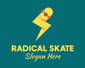 Skateboard - Modern Electric Skateboard logo design