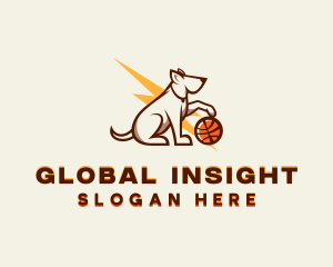 Animal Shelter - Lightning Dog Basketball logo design