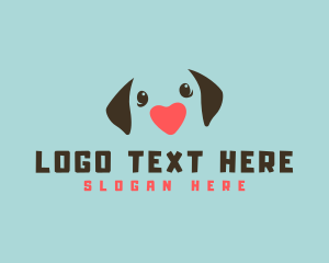 Pet - Heart Dog Trainer logo design