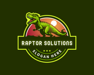 Tyrannosaurus Dinosaur Gaming logo design