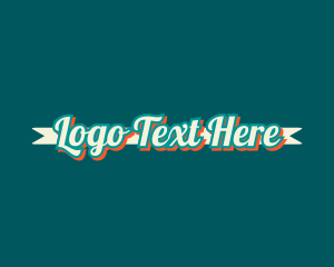 Blogger - Retro Fancy Brand logo design