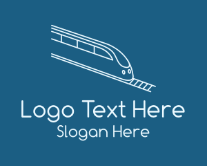 Terminal - Blue Bullet Train logo design