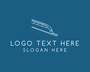 Terminal - Railway Train Railtrack logo design