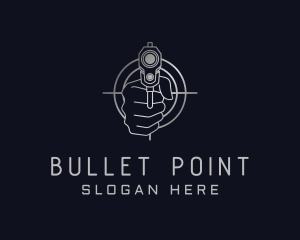 Firearm - Gradient Gunpoint Shooting logo design