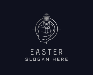 Trigger - Gradient Gunpoint Shooting logo design