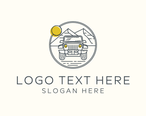 Outdoor - Jeep Travel Trip logo design