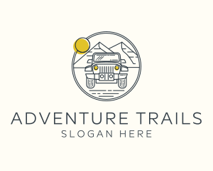 Jeep Travel Trip logo design