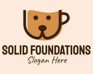 Cappuccino - Dog Cafe Coffee Cup logo design