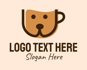 Hot - Dog Cafe Coffee Cup logo design