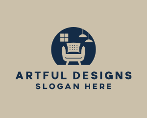 Sofa Furniture Fixtures logo design