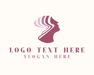 Brain - Woman Mental Wellness Mind logo design