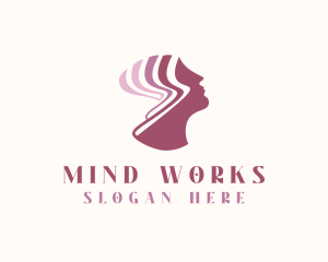 Woman Mental Wellness Mind logo design