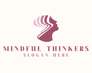 Woman Mental Wellness Mind logo design