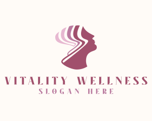 Woman Mental Wellness Mind logo design