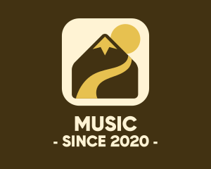 Sunset - Mountain Climbing Application logo design