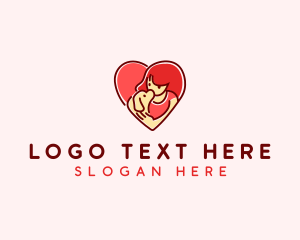 Veterinarian - Kid Puppy Heart logo design