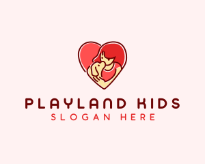 Kid Puppy Heart logo design