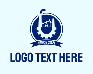 Petrol - Oil Refinery Emblem logo design
