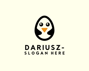 Early Learning - Cute Penguin Egg logo design