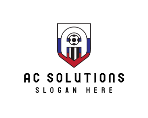 Soccer Ball Letter A logo design