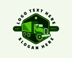 Military - Automotive Truck Delivery logo design