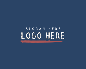 Designer - Grunge Brushstroke Brand logo design