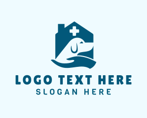 Dog House Veterinary Hand logo design