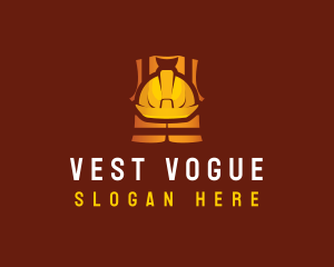 Vest - Construction Safety Hat Vest logo design