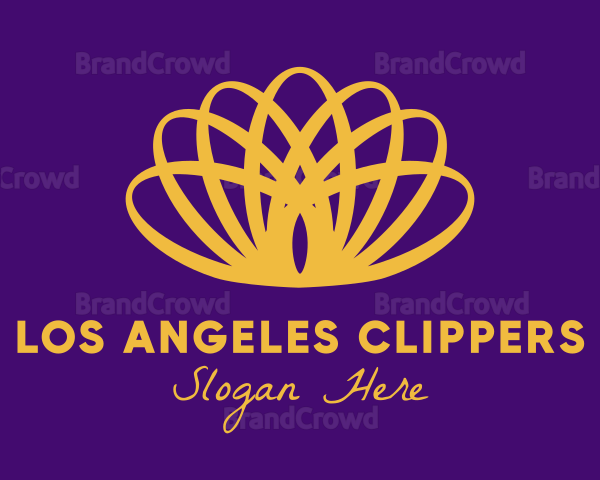 Gold Pageant Crown Logo