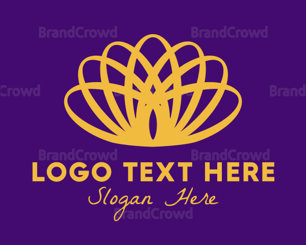 Gold Pageant Crown Logo