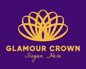 Pageant - Gold Pageant Crown logo design