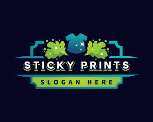 Shirt Paint Print logo design