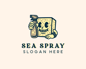 Cleaning Sponge Sanitation logo design