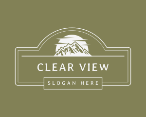 Rustic Mountain View logo design