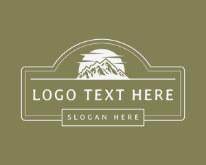 Himalayas - Rustic Mountain View logo design
