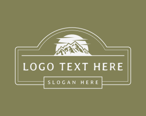 Rustic Mountain View Logo