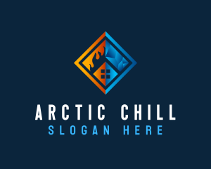 Hot Cold Temperature logo design