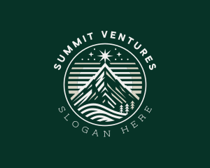 Mountain Summit Star  logo design