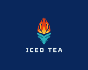 Ice Flame Temperature logo design