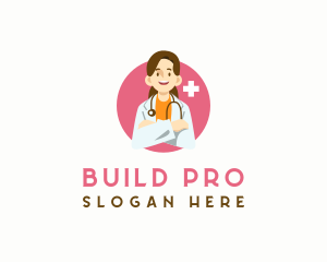 Surgeon - Female Medical Doctor logo design