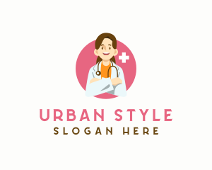 Constultation - Female Medical Doctor logo design