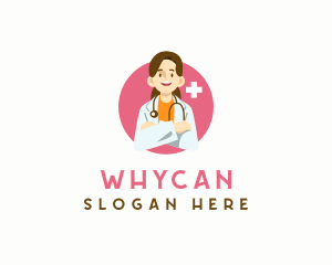 Medicine - Female Medical Doctor logo design