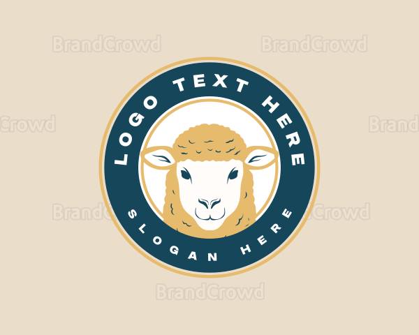 Farm Sheep Livestock Logo