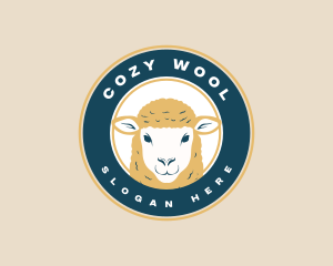 Farm Sheep Livestock logo design