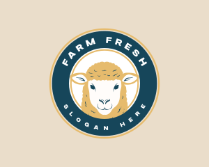 Farm Sheep Livestock logo design