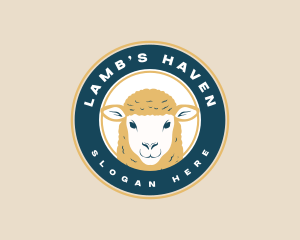 Farm Sheep Livestock logo design