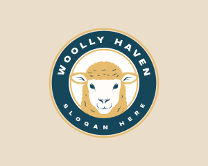 Farm Sheep Livestock logo design